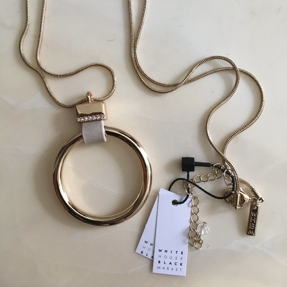 NWT White House Black Market O-ring pendant